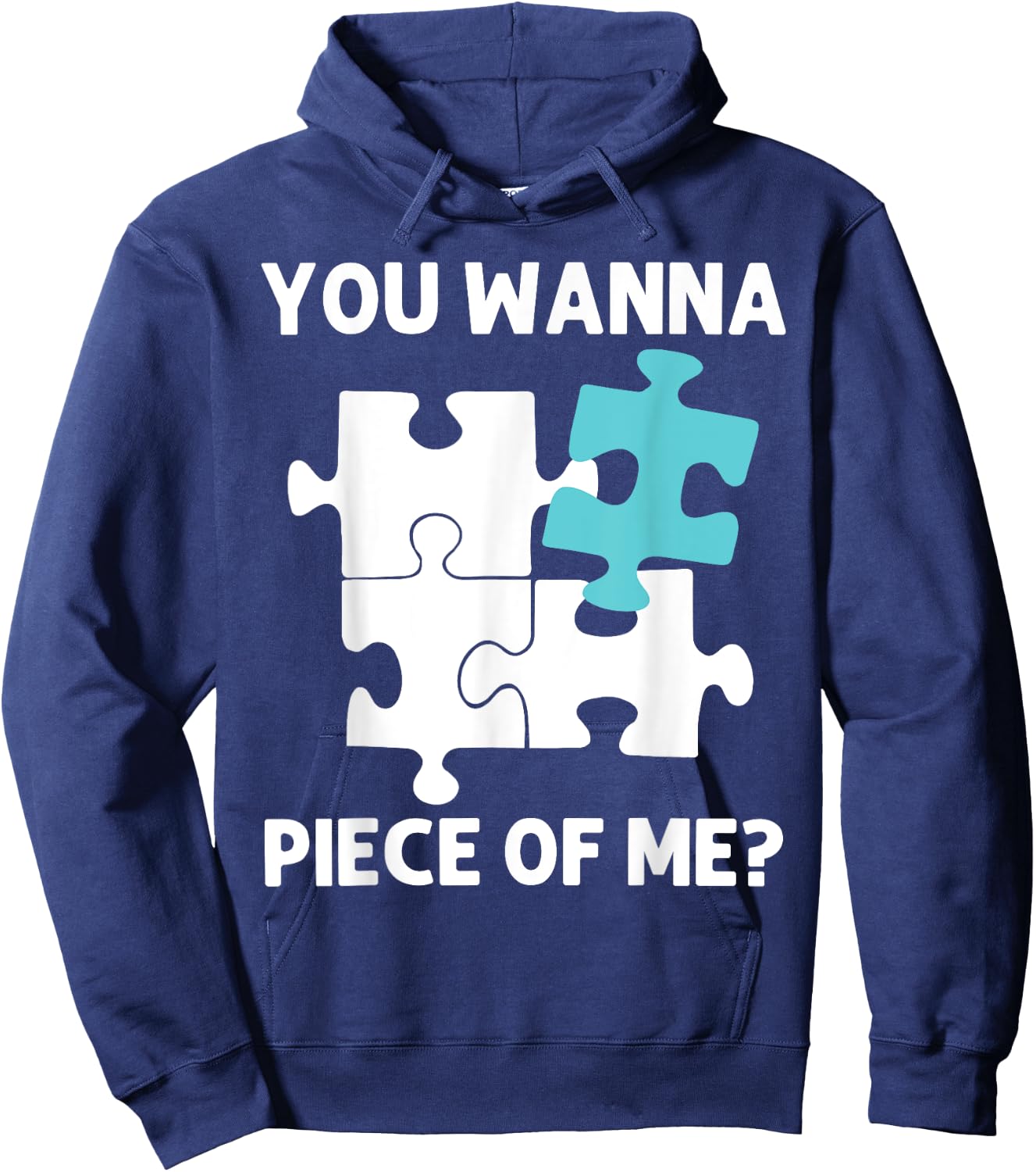 Funny Jigsaw Puzzle Design Women Adults Puzzle Lover Hoodie - Hoodie | Navy