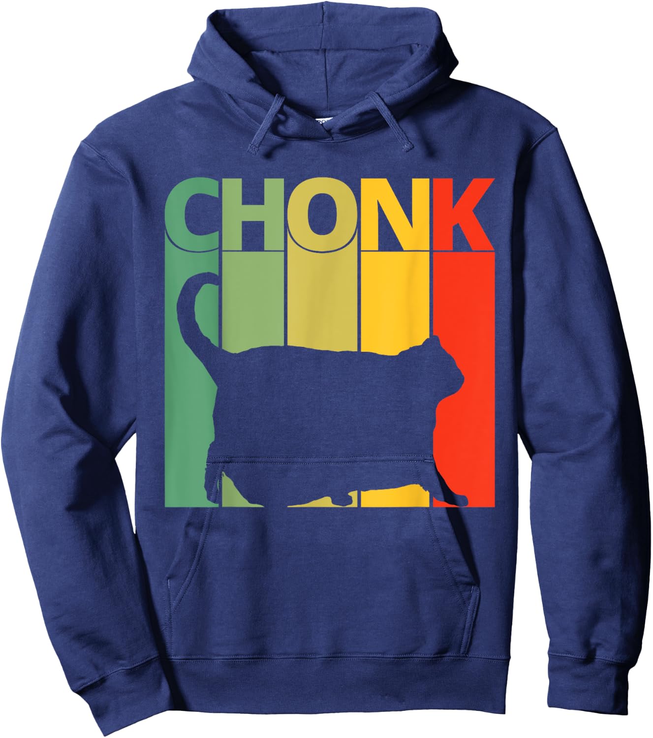 Chonk Cat Meme Shirt | Funny Chonk Big Chungus Shirt Men Women Girls Kids Hoodie - Hoodie | Navy