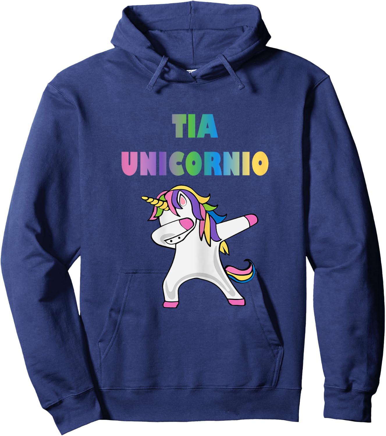 Playeras de Unicornio para Familia - Tia Unicornio Hoodie - Hoodie | Navy