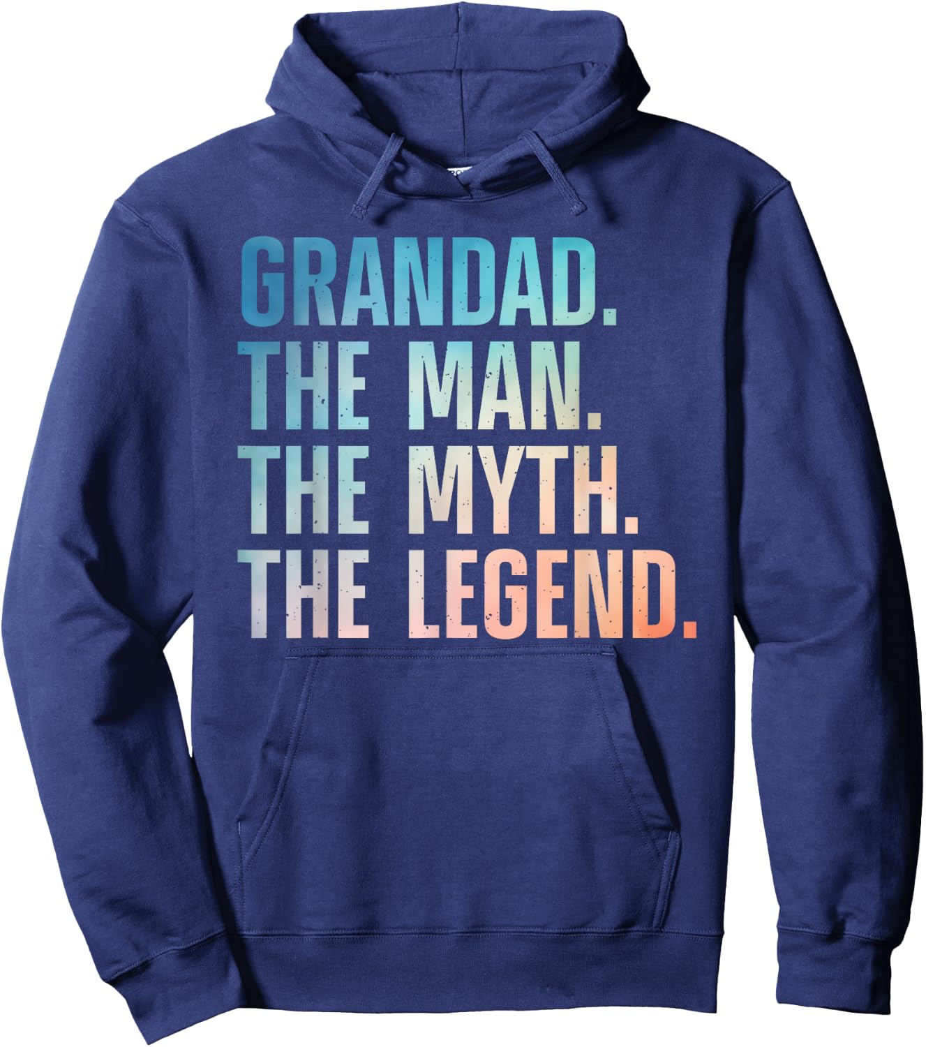 Grandad Art For Grandpa Grandfather From Grandkids Grandad Hoodie - Hoodie | Navy