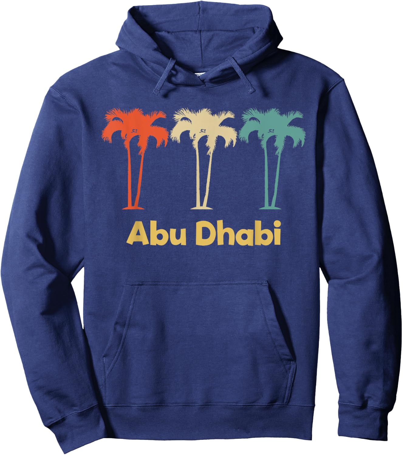 Abu Dhabi Vintage Retro Vacation Hoodie - Hoodie | Navy