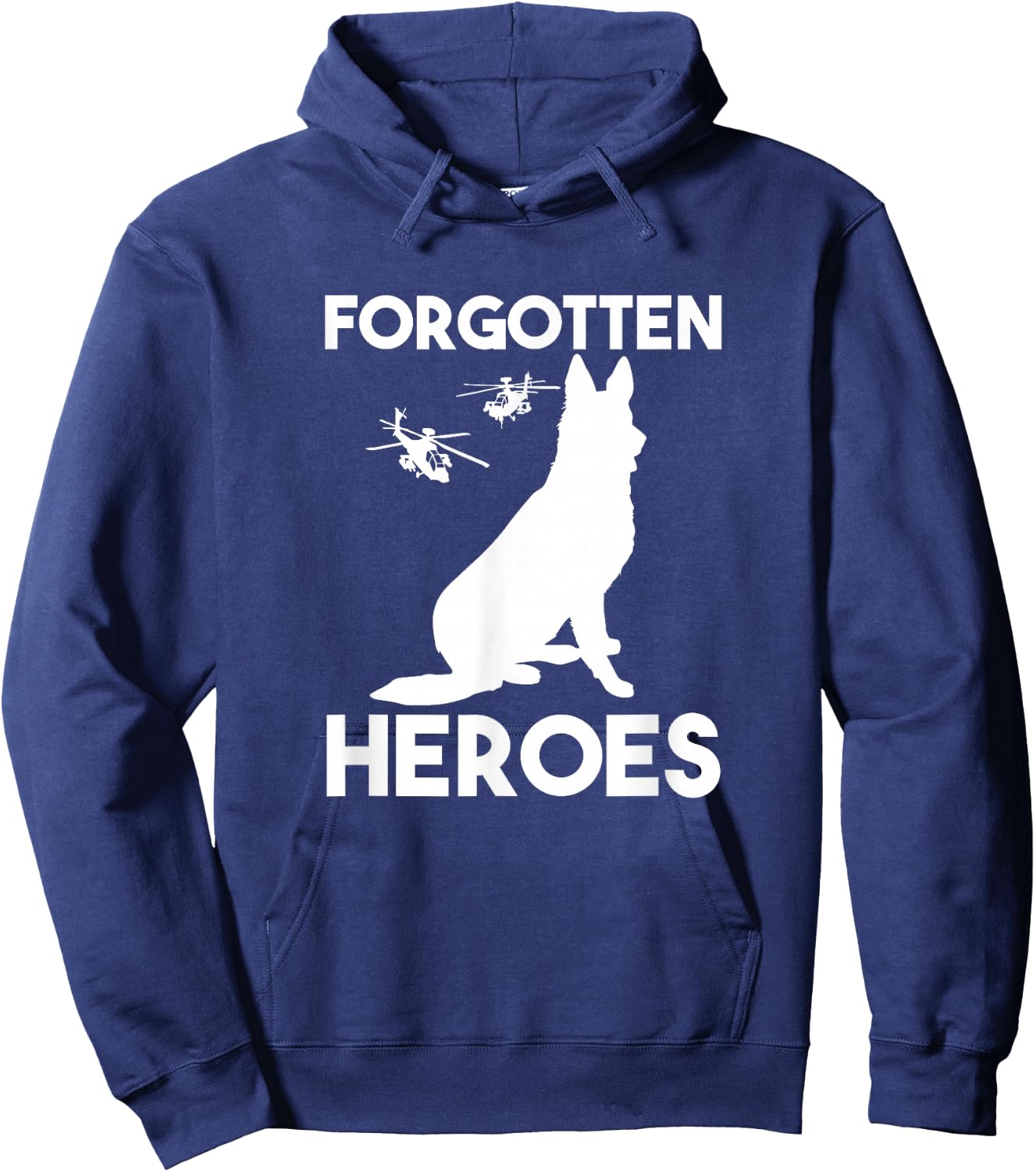 Veteran heroes American Dogs of wars forgotten heroes Hoodie - Hoodie | Navy