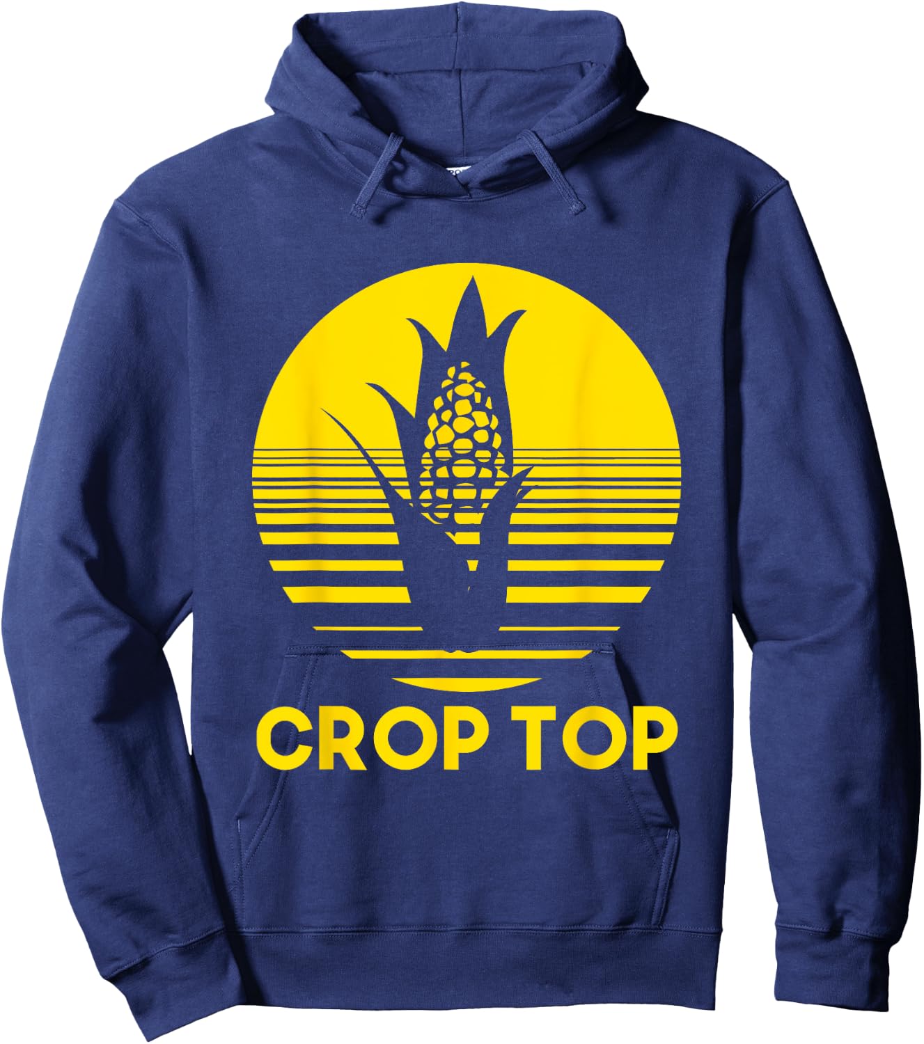 Corn Crop Top Funny Farmer Farming Corn Lover Summer Gift Men Women Hoodie - Hoodie | Navy