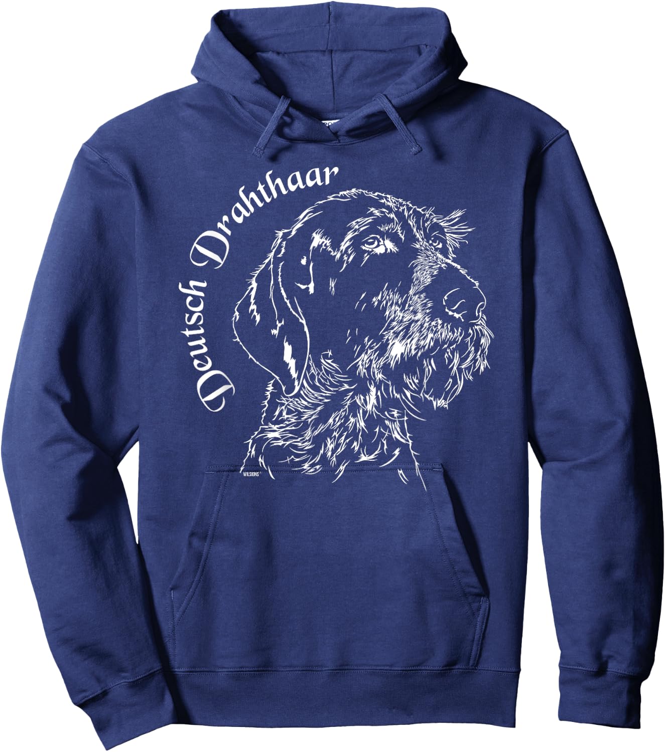 Funny Proud Deutsch Drahthaar dog Shirt gift Men Women Kids Hoodie - Hoodie | Navy
