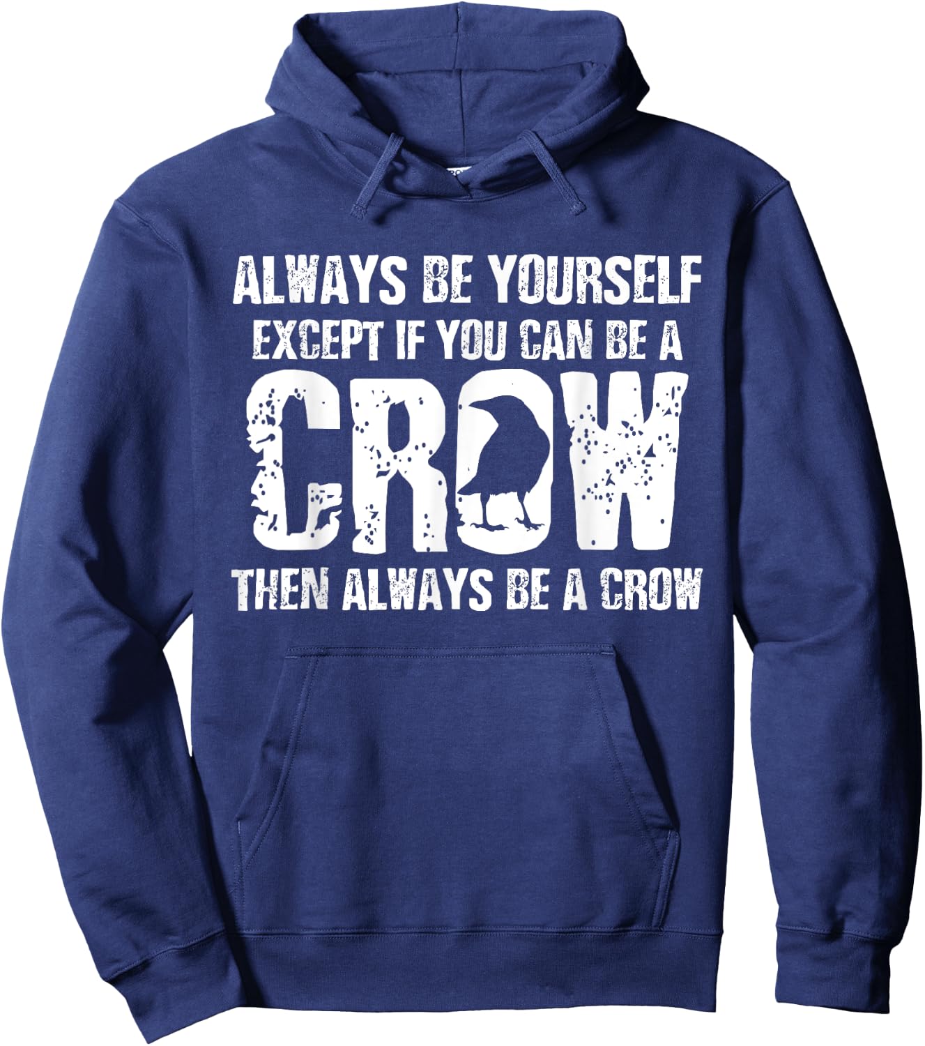 Crow Lover Raven Bird Vintage Hoodie - Hoodie | Navy