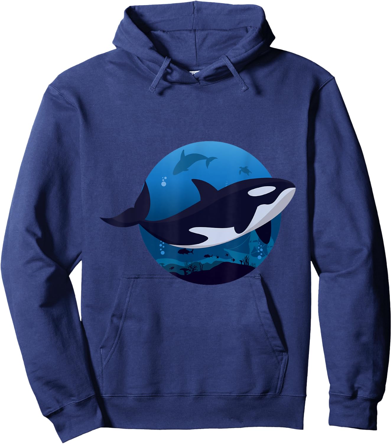 killer whale Design for a killer whale enthusiast Hoodie - Hoodie | Navy