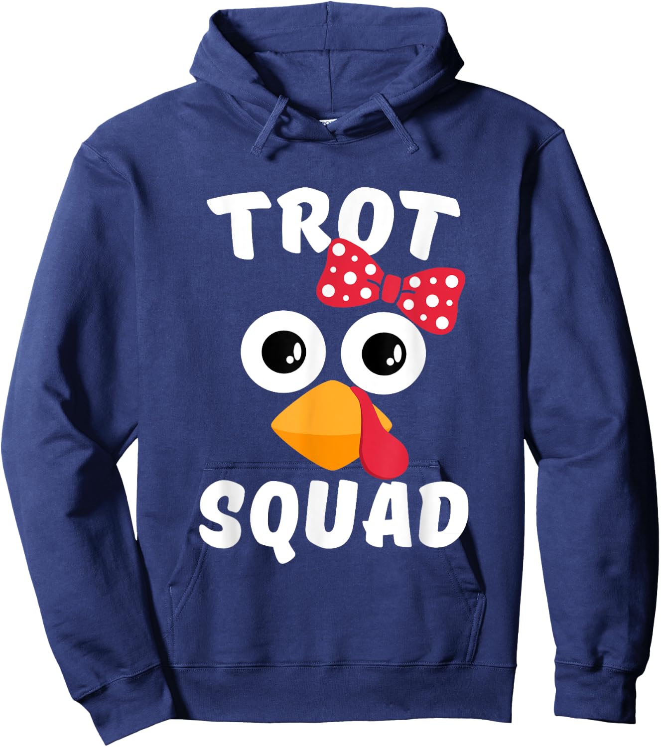 Turkey Trot Thanksgiving Marathon Cute Running Shirt Hoodie - Hoodie | Navy