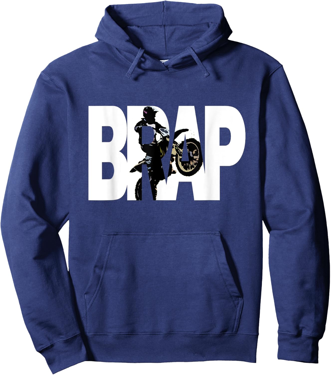 Brap Motorcycle Motocross Off-Road MX Rider Hoodie - Hoodie | Navy