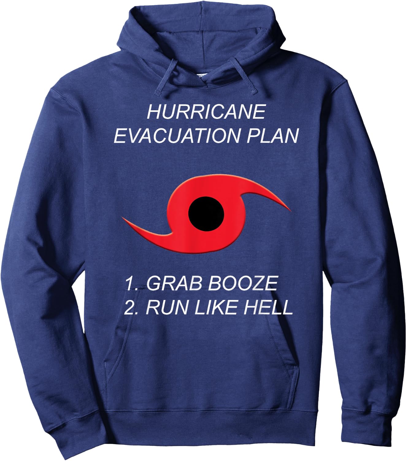 Hurricane Evacuation Plan - Florida Life Summer Hoodie - Hoodie | Navy