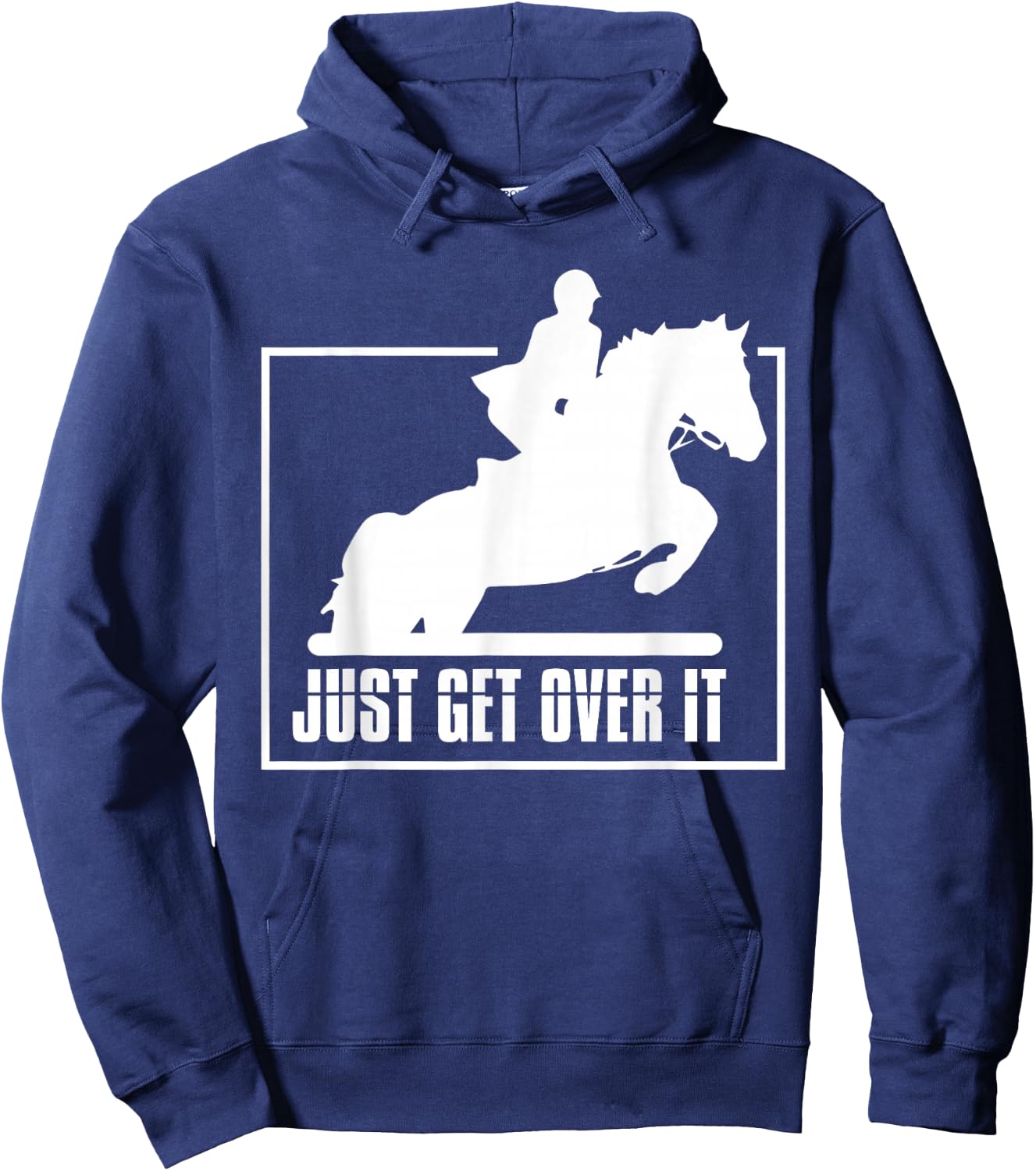 English Riding Hunter Jumper Girl Riding Horse Hoodie - Hoodie | Navy