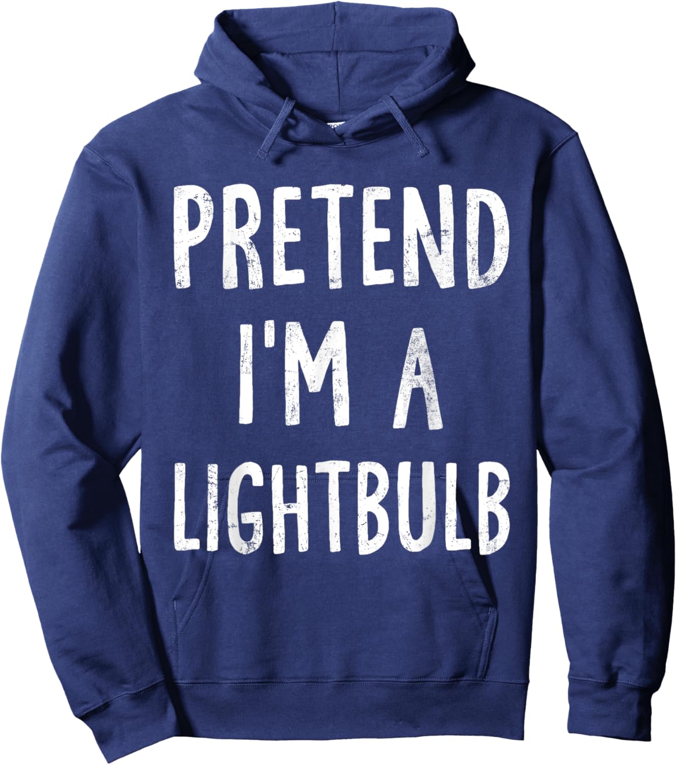 Pretend I'm A Lightbulb Lazy Halloween Costume Matching Hoodie - Hoodie | Navy