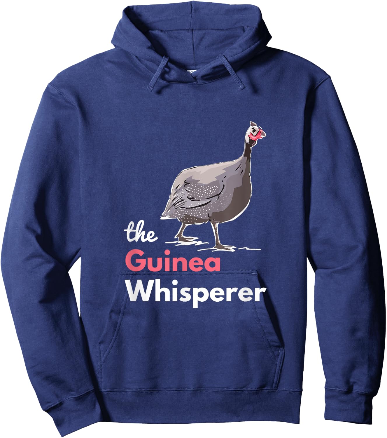 Guinea Hen Fowl Farm Animals Country Poultry Guineafowl Hoodie - Hoodie | Navy