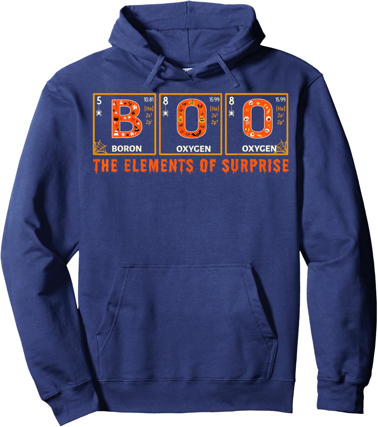 Halloween BOO Primary Elements of Surprise Science Hoodie - Hoodie | Navy