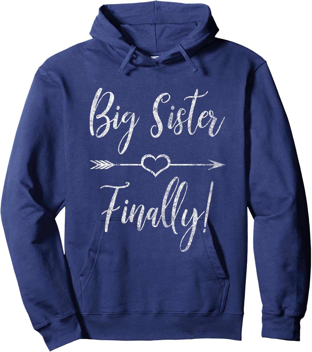 Awesome Cool Older Sister Gift Big Sister Finally Hoodie - Hoodie | Navy