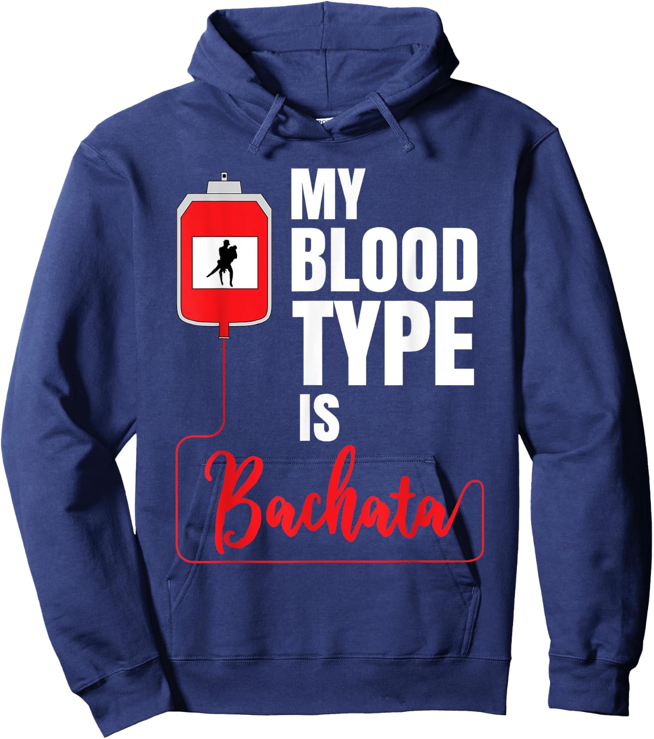 Bachata Funny Dance Cumbia Salsa Merengue Reggaeton Baile Hoodie - Hoodie | Navy