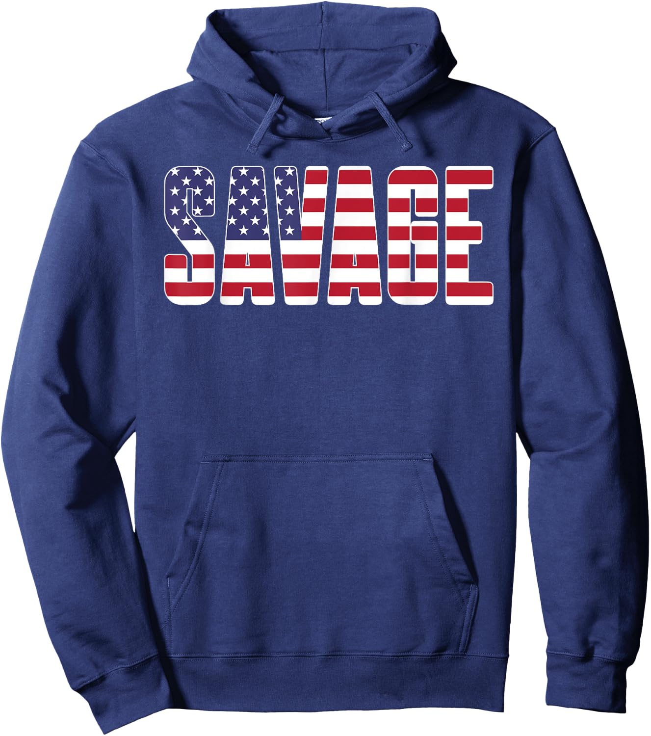 Savage - Awesome American Lifting USA Gym Strong Hoodie - Hoodie | Navy