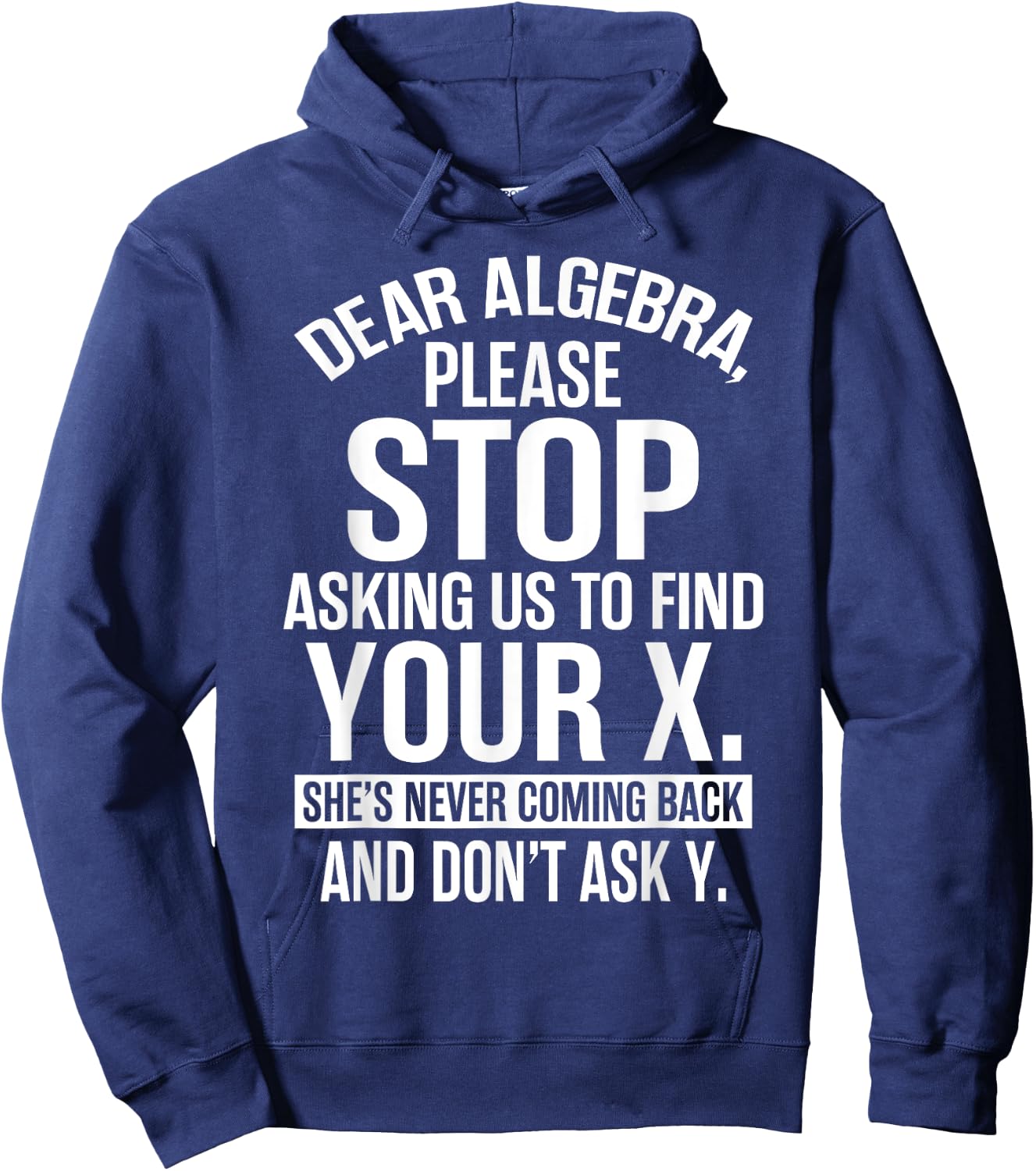 Complicated Math Apparel - Awesome Funny Algebra Design Hoodie - Hoodie | Navy