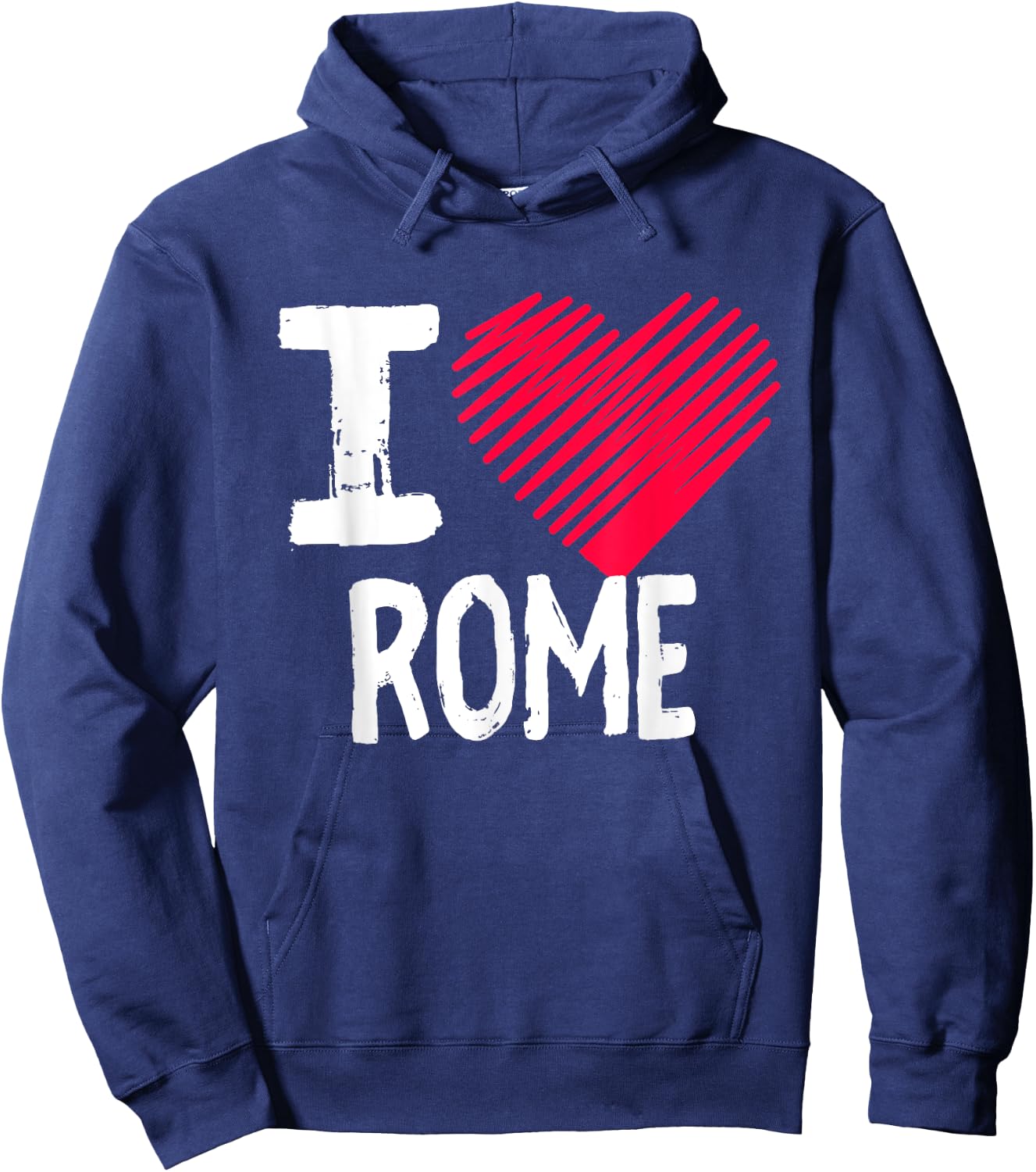 I Love Rome Italy Vacation Souvenir Gift Europe Hoodie - Hoodie | Navy