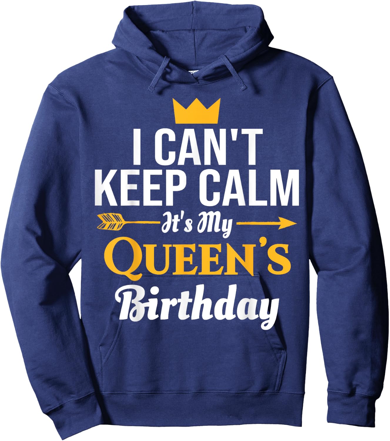 husband wife birthday shirt - Its My Queen's Birthday Hoodie - Hoodie | Navy