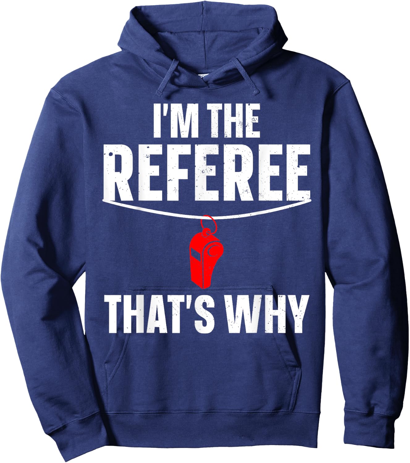 Funny Referee Design Women Sports Ref Gag Referee Hoodie - Hoodie | Navy