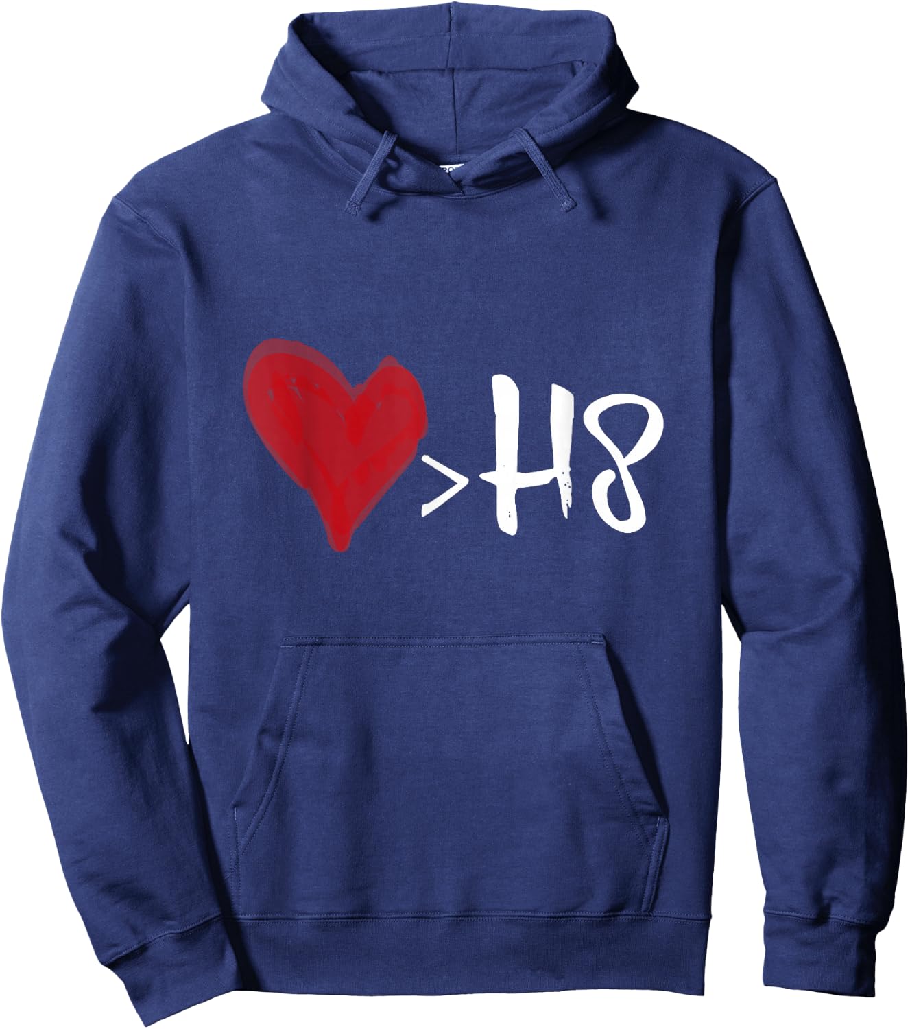 Love is greater than hate Hoodie - Hoodie | Navy