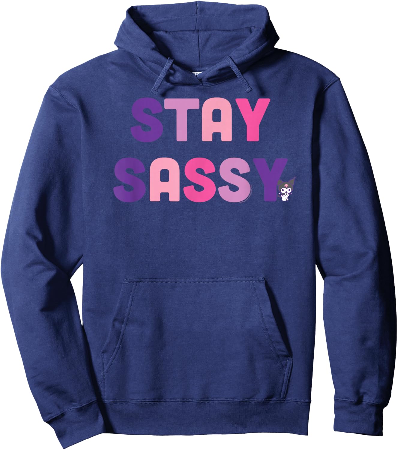 Kuromi Stay Sassy Hoodie - Hoodie | Navy