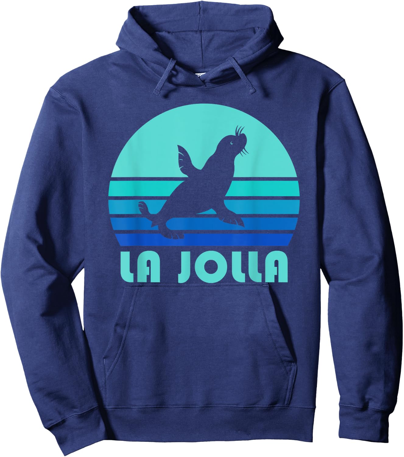 La Jolla Sea Lion Shirt, California Dogs Of The Sea Gift Hoodie - Hoodie | Navy