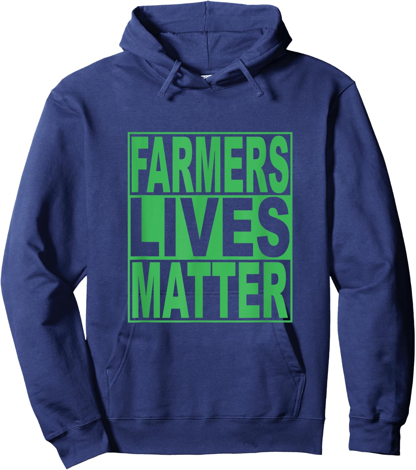 Farmers Lives Matters Fun Shirt Design Hoodie - Hoodie | Navy
