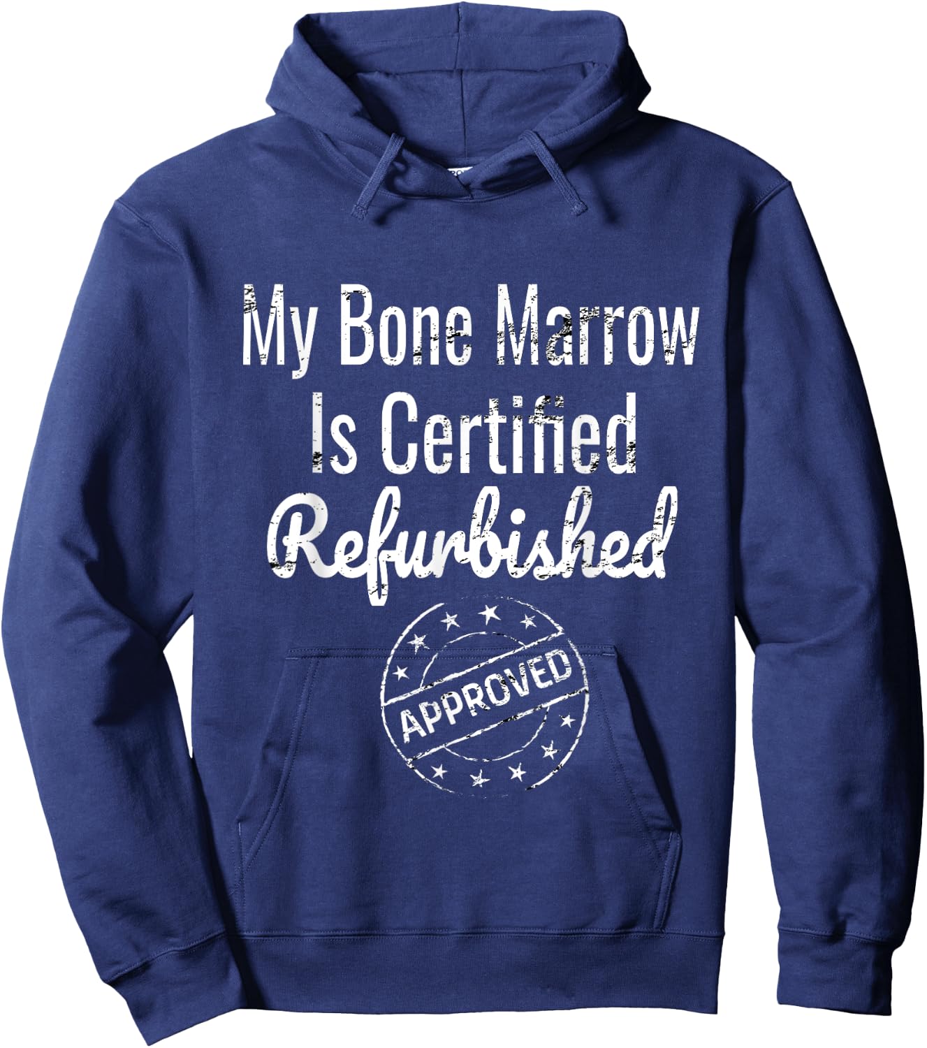 Leukemia Bone Marrow Aplastic Anemia Awareness Hoodie - Hoodie | Navy