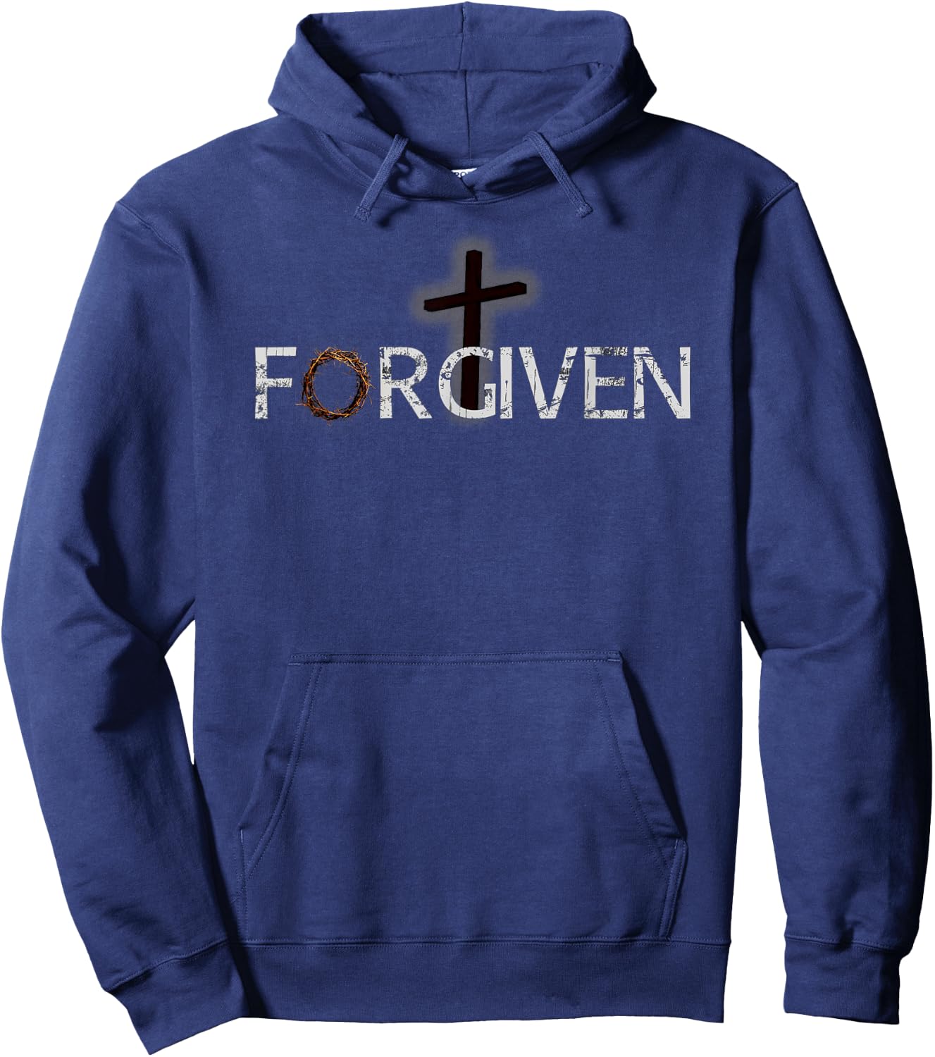 Forgiven in Christ - Prayer Warrior Christian Hoodie - Hoodie | Navy