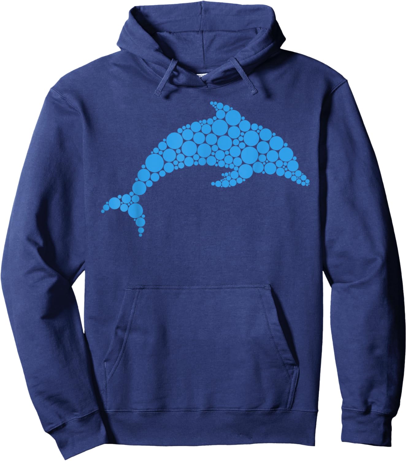 Funny Dolphin Lovers Polka Dot Happy Dot Day Girls Boys Kids Hoodie - Hoodie | Navy