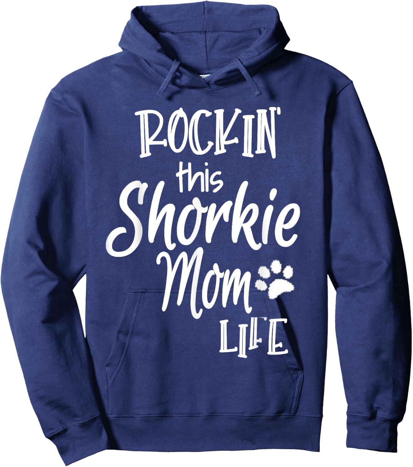 Rockin This Life Shorkie Mom Shorkie Dog Owner Gifts Women Hoodie - Hoodie | Navy