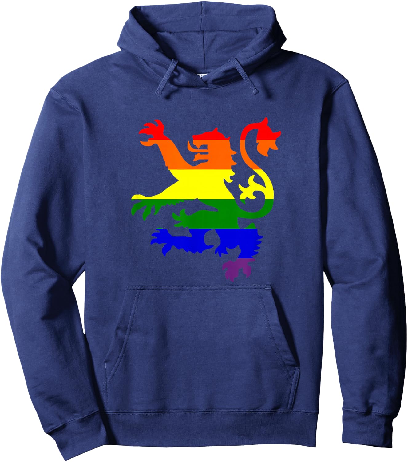 Scottish Lion Gay Pride Hoodie - Hoodie | Navy