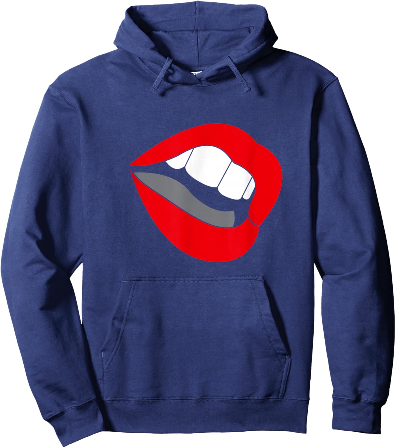 Kylie Minogue Lips Graphic Hoodie - Hoodie | Navy