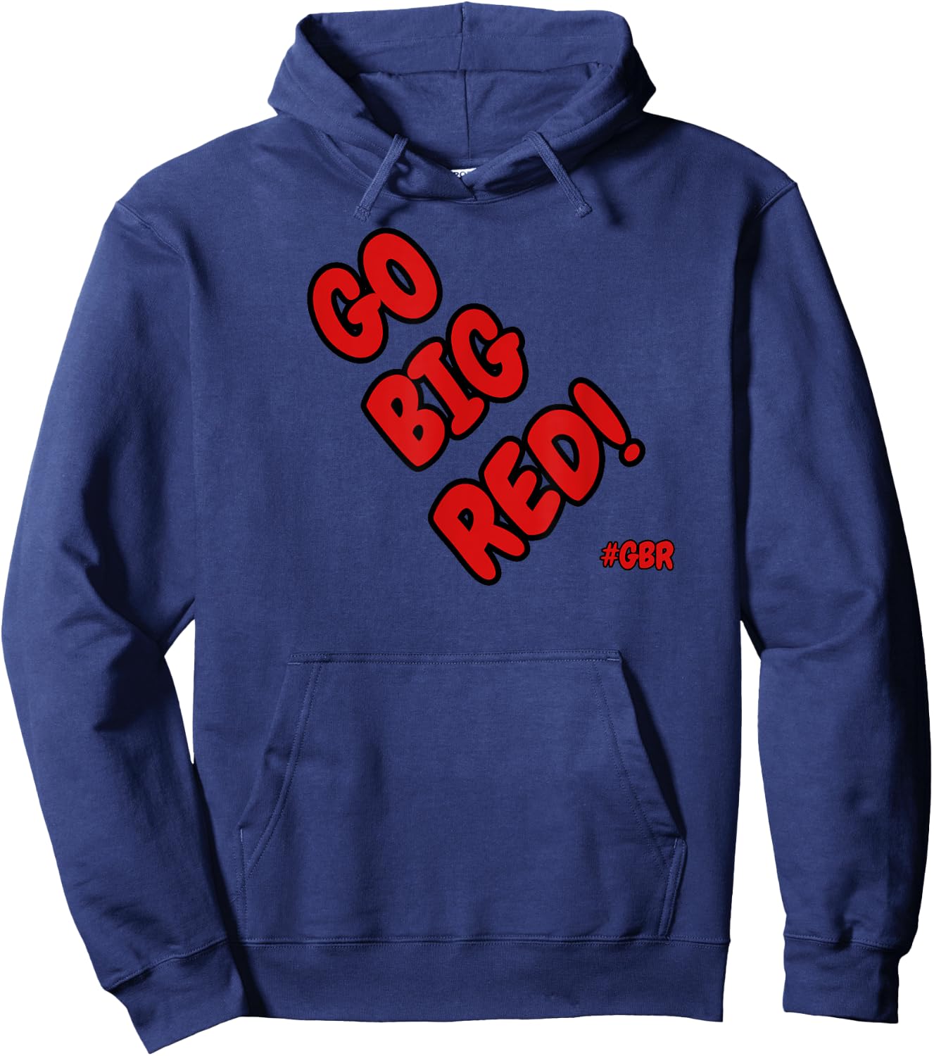 Go Big Red! #GBR Nebraska Hoodie - Hoodie | Navy