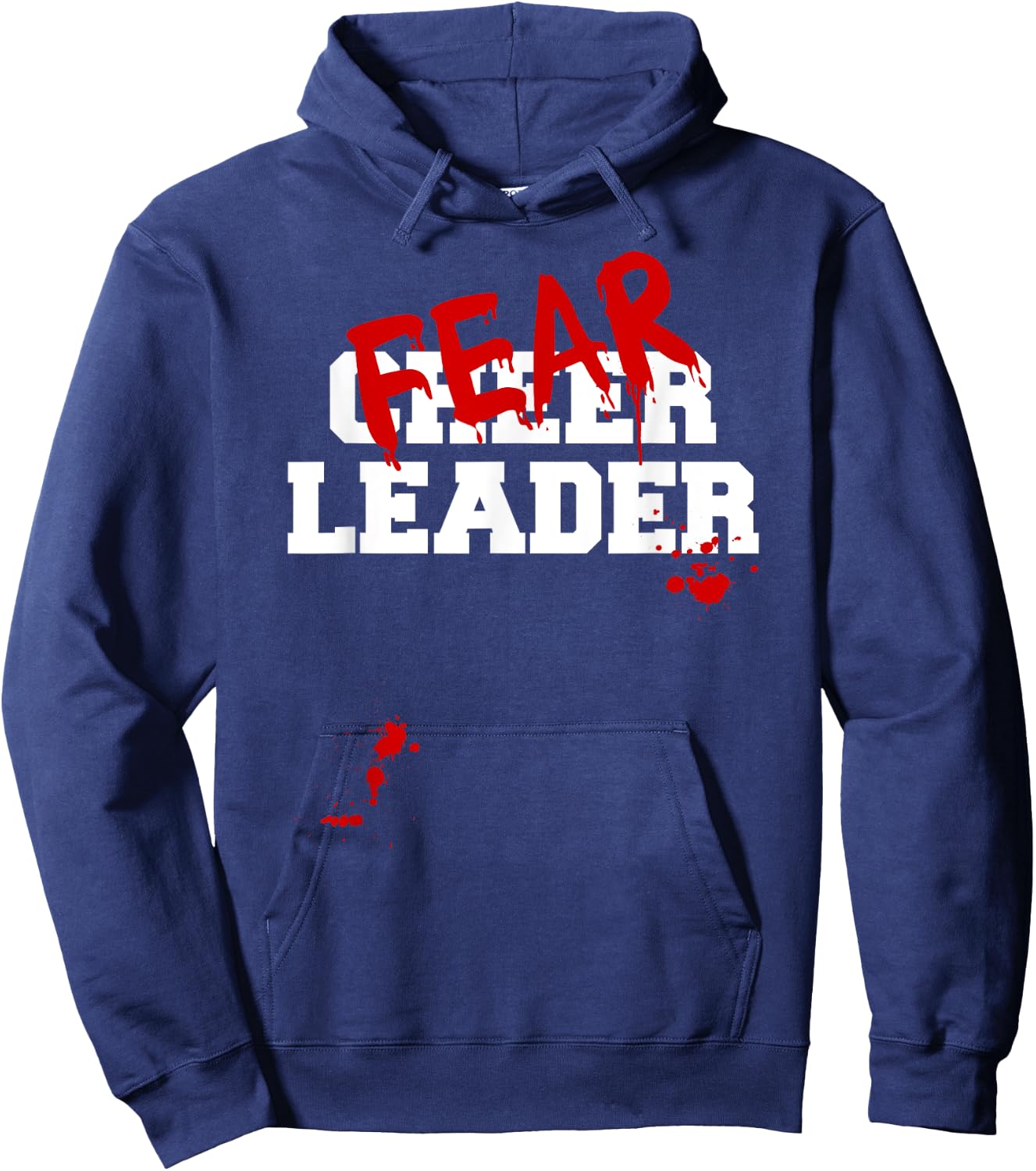 Fearleader Zombie Cheerleader Halloween Costume Hoodie - Hoodie | Navy