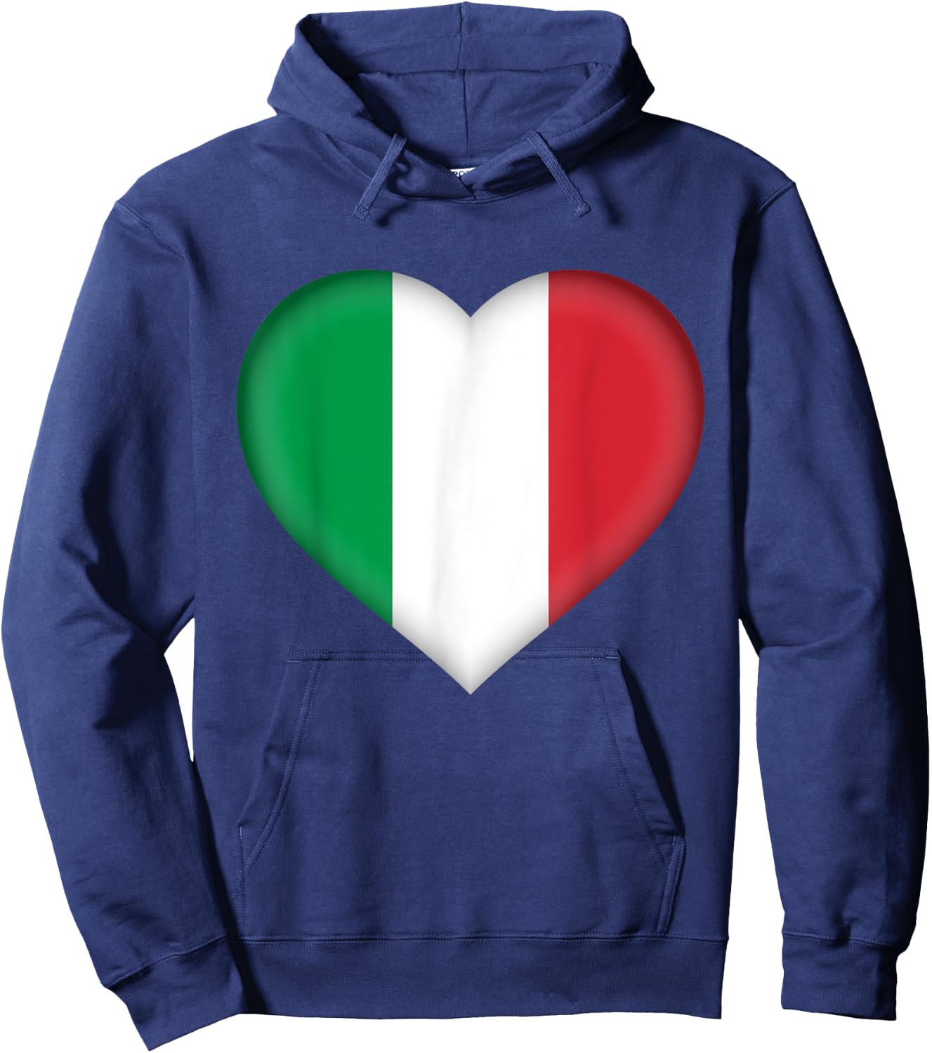 I Love Italy | Italian Flag Heart Outfit Hoodie - Hoodie | Navy