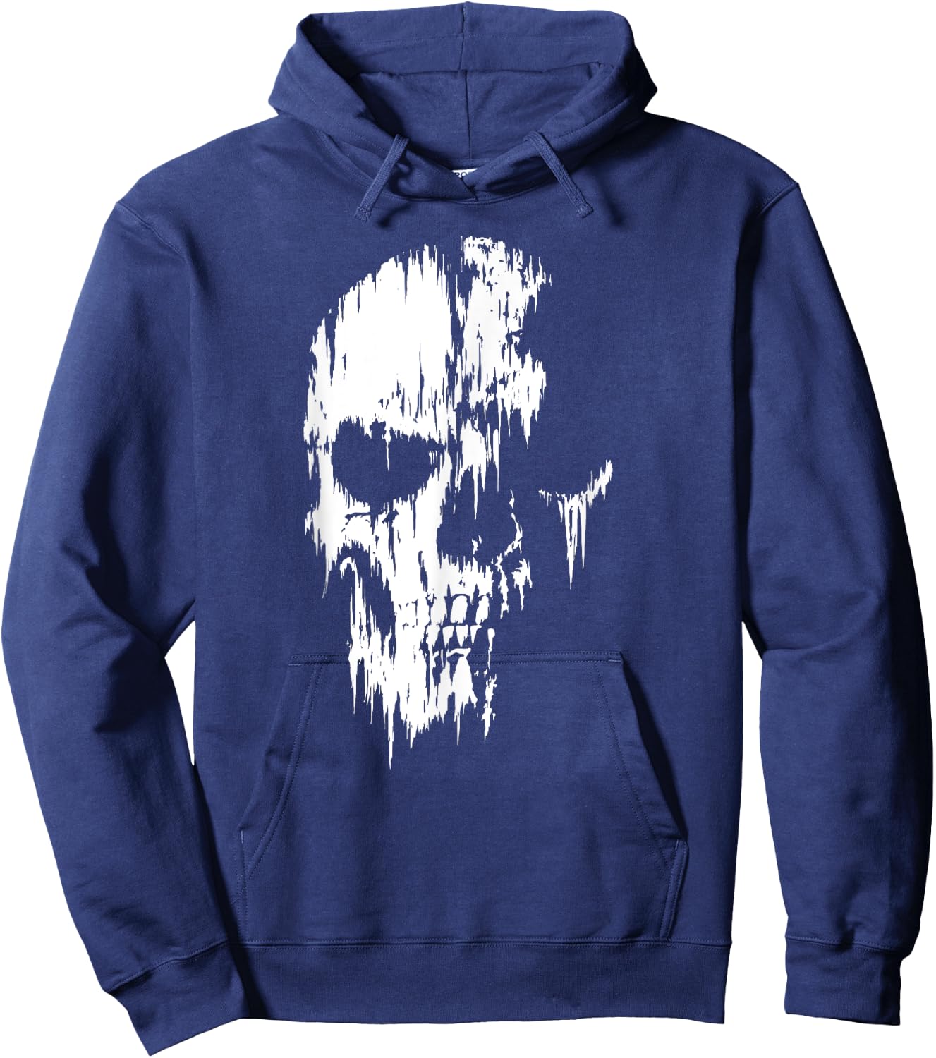 Tattered Skull Hoodie - Hoodie | Navy