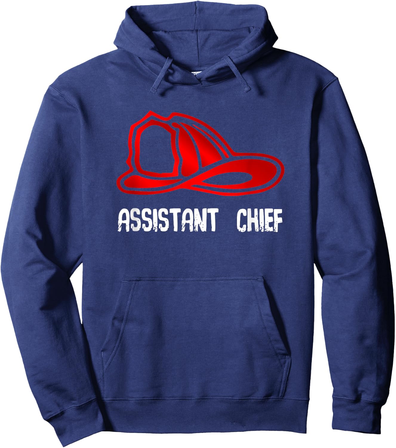 Assistant Chief Firefighter Gift Shirt - Fire Company Hoodie - Hoodie | Navy