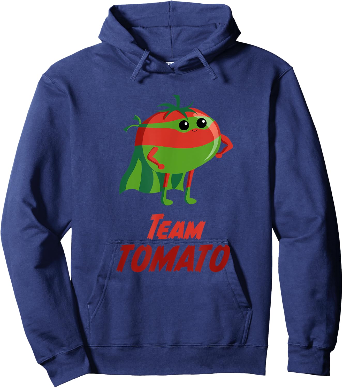 Team Tomato | Super hero for vegans vegetarians and gardener Hoodie - Hoodie | Navy