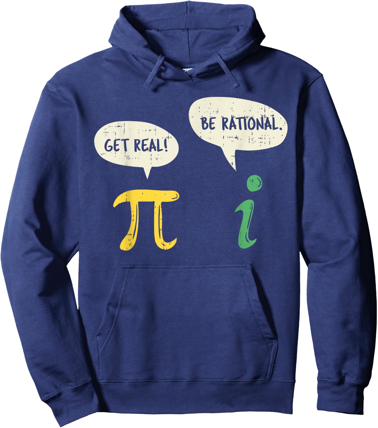 Funny Get Real Be Rational Shirt Pi Math Teacher Geek Gift Hoodie - Hoodie | Navy