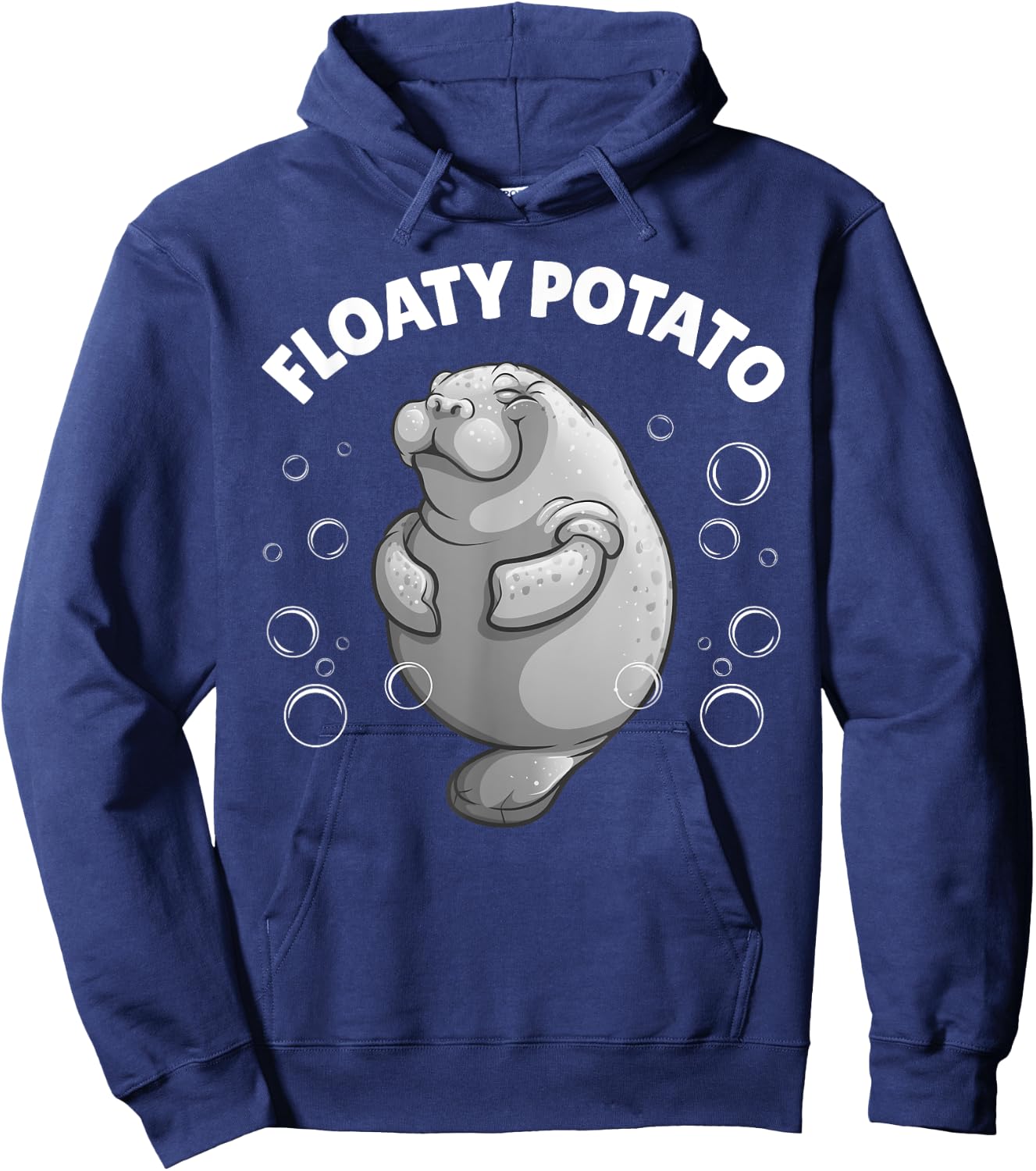 Cute Manatee Design Women Kids Sea Cow Manatee Lover Hoodie - Hoodie | Navy