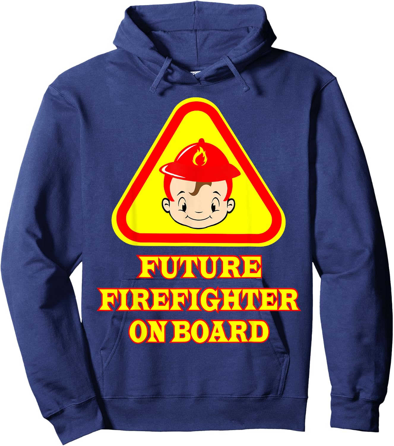 Future Firefighter On Board Pregnancy Announcement Fireman Hoodie - Hoodie | Navy