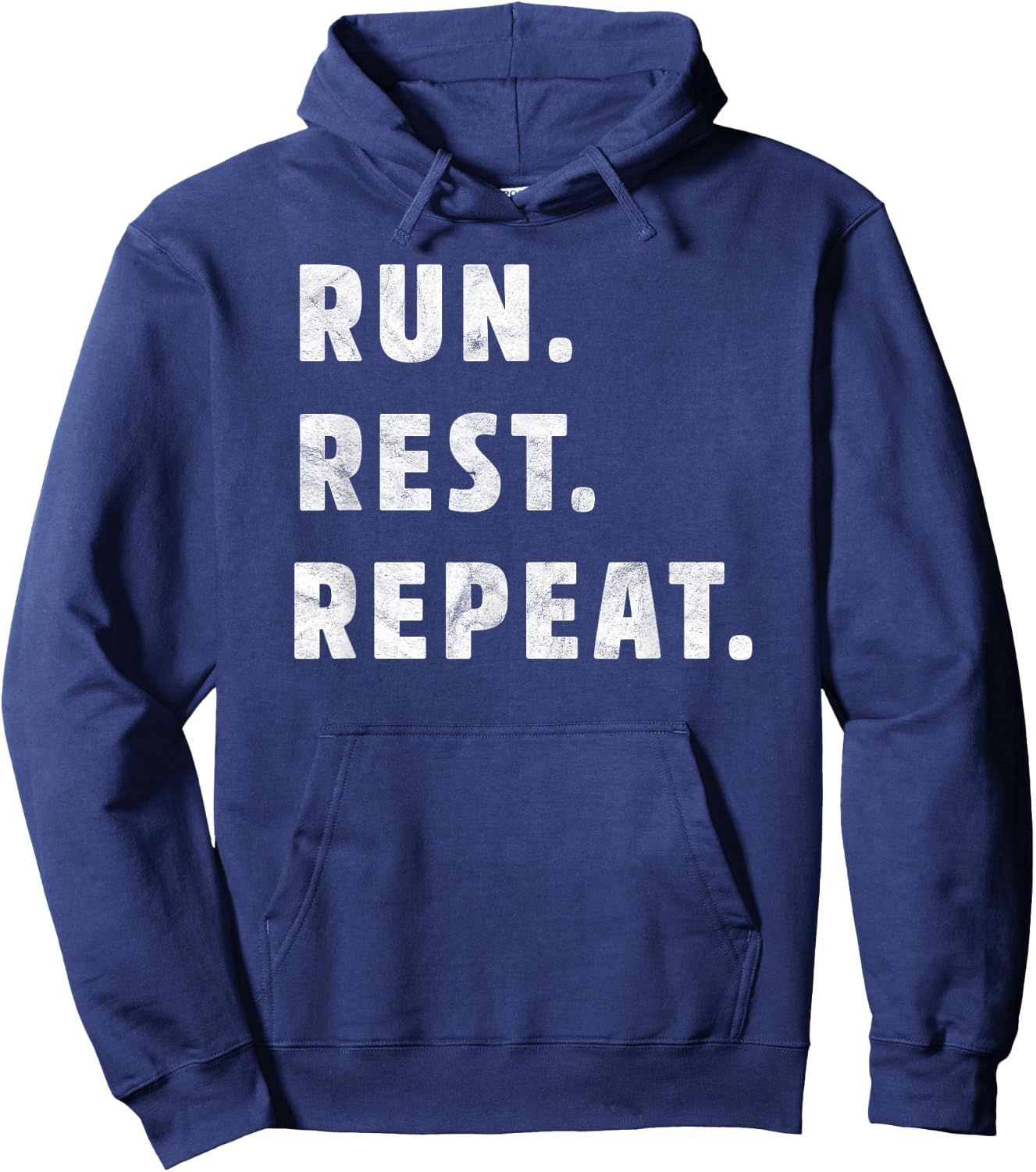 Stylish Run Rest Repeat Running Hoodie - Hoodie | Navy