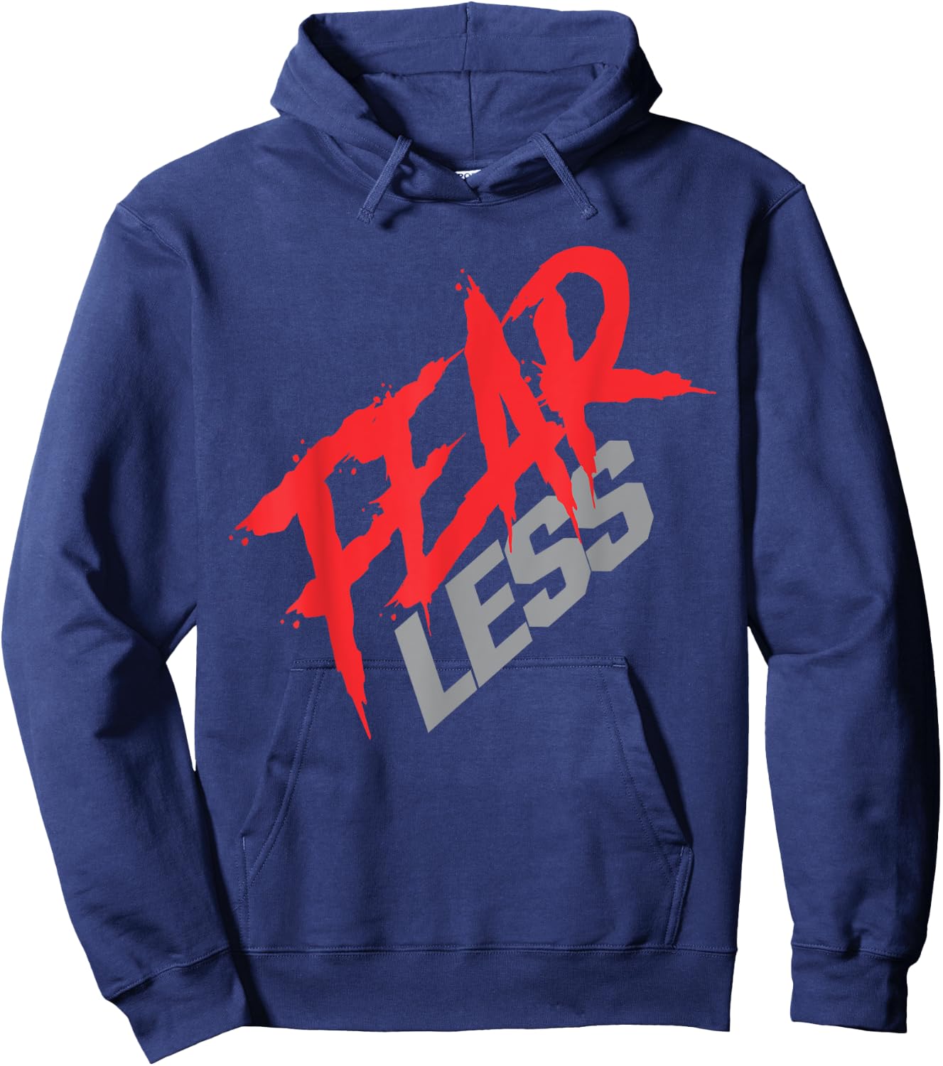 Fear Less | Gym/Workout Hoodie - Hoodie | Navy