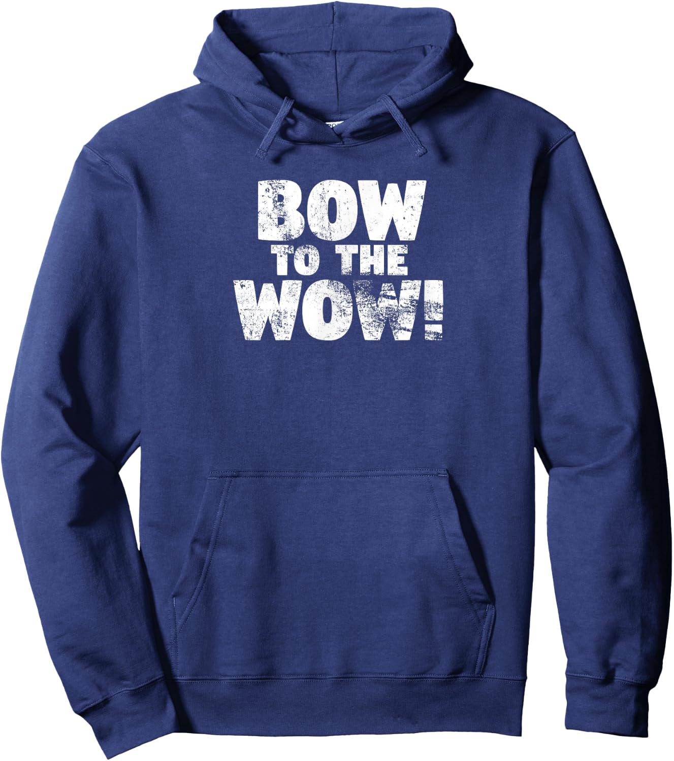 BOW to the WOW! Doggy Lovers Graphic for Canine and Rap Fans Hoodie - Hoodie | Navy