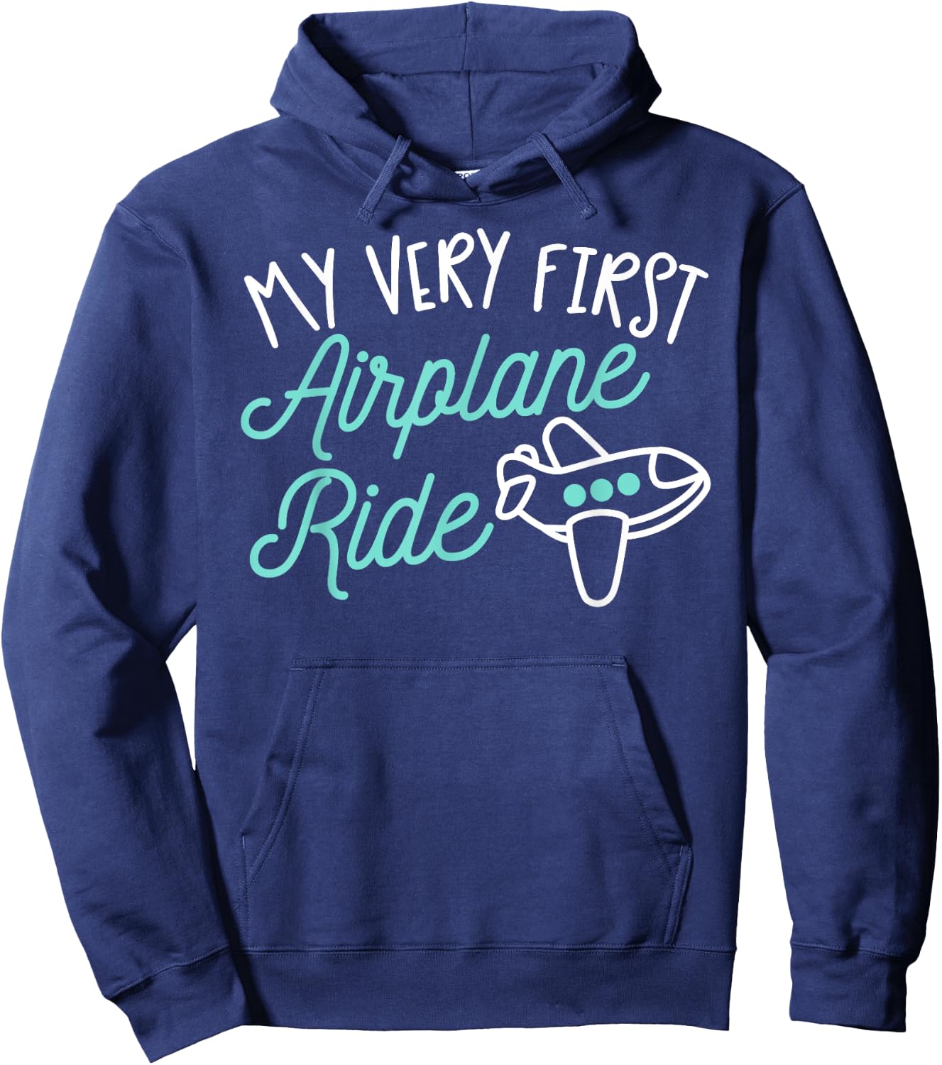First Plane Flight Shirt My Very First Airplane Ride Hoodie - Hoodie | Navy