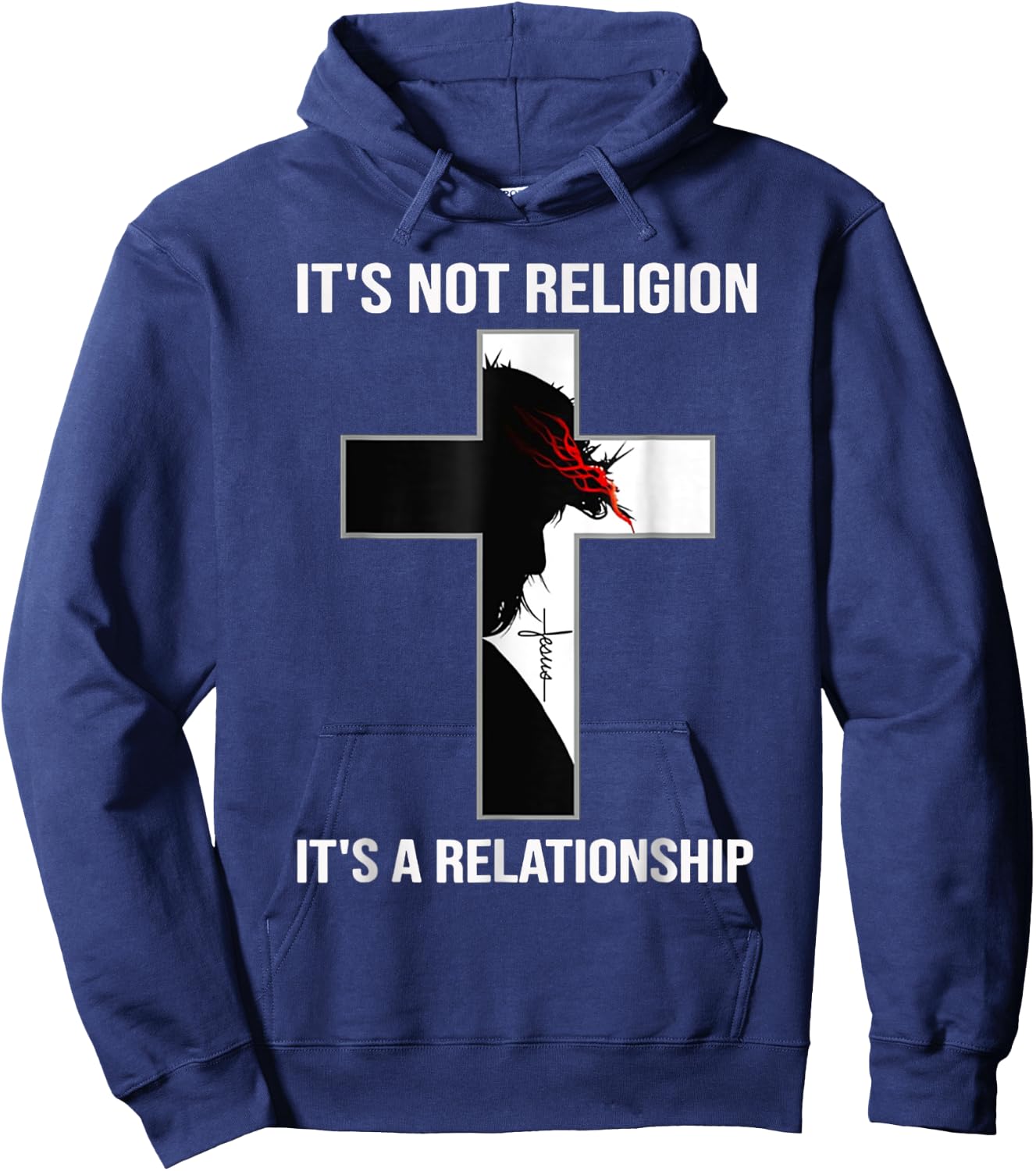 I'ts Not A Religion, It's A Personal Relationship Hoodie - Hoodie | Navy