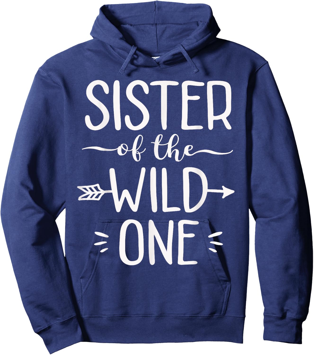 Sister Of The Wild One Shirt Funny 1st Birthday Safari Gift Hoodie - Hoodie | Navy