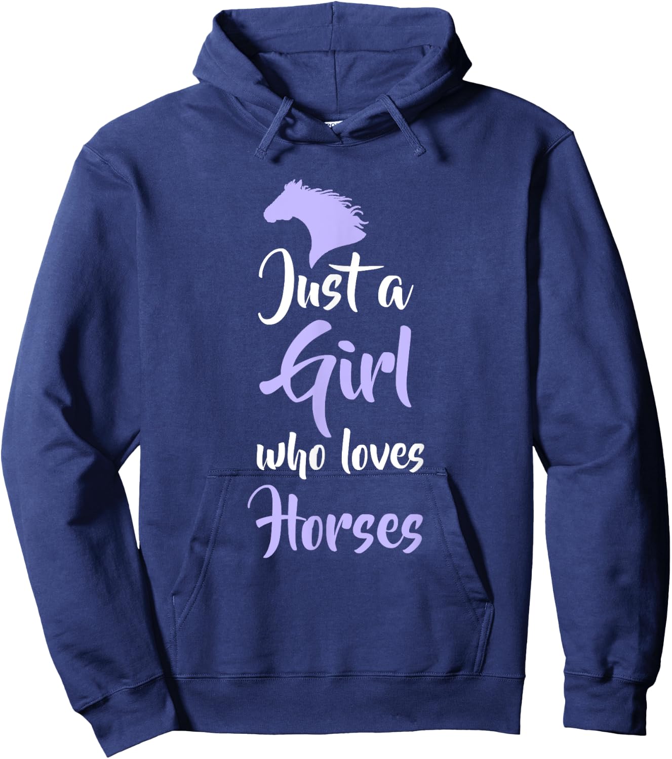 Just A Girl Who Love Horses Hoodie - Hoodie | Navy